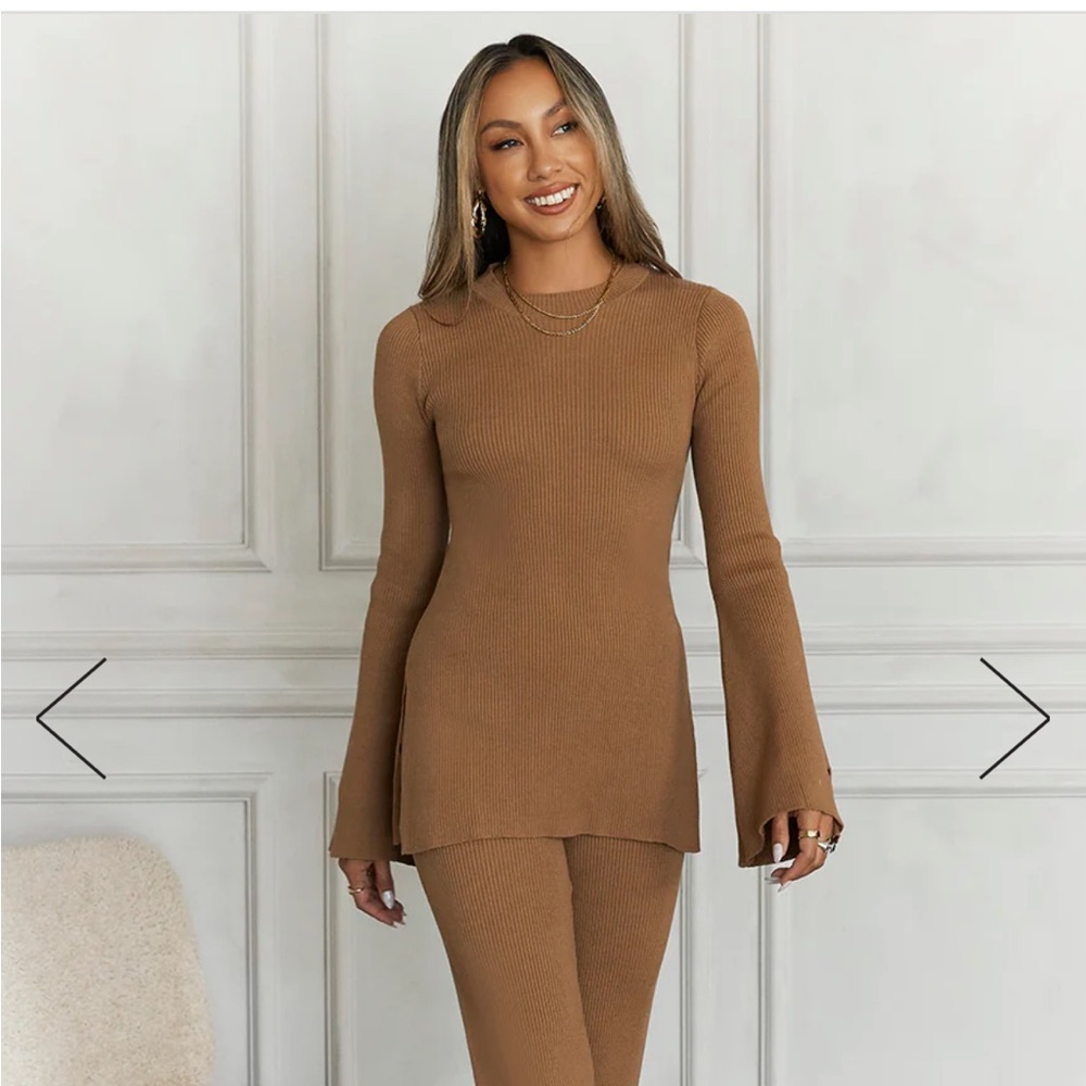 Hello Molly Cody Holidays Long Sleeve Ribbed Top